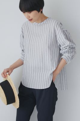 ◆＜Ｃｏｃｏ　ｓｉｚｅ＞カラミストライプブラウス（０７７３１１０４０３）