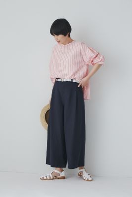 ◆＜Ｃｏｃｏ　ｓｉｚｅ＞カラミストライプブラウス（０７７３１１０４０３）
