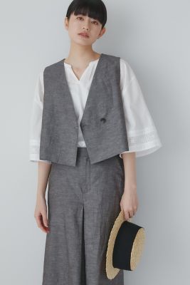 ＜human woman (Women)＞◆綿麻シャンブレージレ（０７７３１１０４０６）