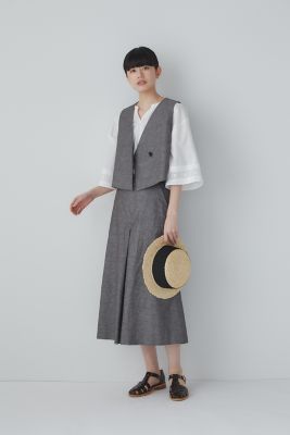◆綿麻シャンブレージレ（０７７３１１０４０６）