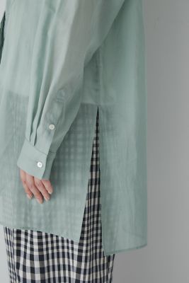 ◆シアーロングシャツ（０７７３１１０４１０）