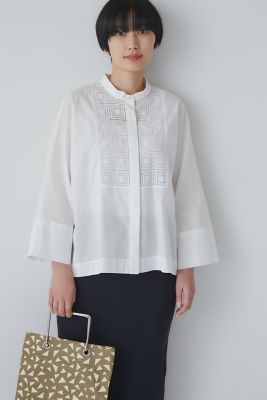 ＜human woman (Women)＞◆レースドッキングハオリブラウス（０７７３１１０４１１）
