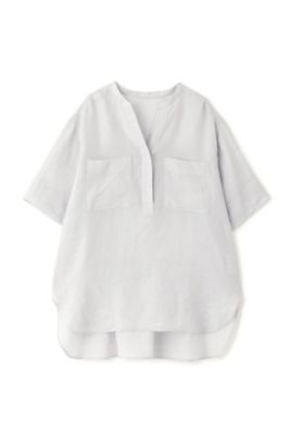 ◆１６０／１ラミー半袖ブラウス（０７７３１１０５０１）