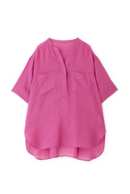 ◆１６０／１ラミー半袖ブラウス（０７７３１１０５０１）