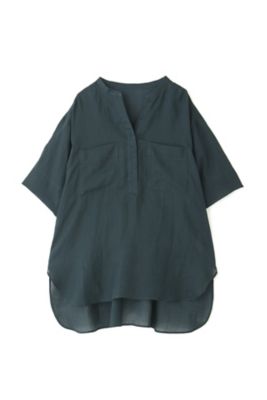 ◆１６０／１ラミー半袖ブラウス（０７７３１１０５０１）