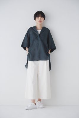 ◆１６０／１ラミー半袖ブラウス（０７７３１１０５０１）