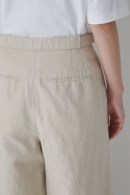 【夏最適】human woman ヒューマンウーマン　綿麻シャンブレースカーチョ ◇綿麻シャンブレースカーチョ（0773120401） | human