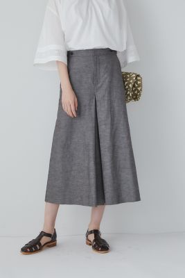 ＜human woman (Women)＞◆綿麻シャンブレースカーチョ（０７７３１２０４０１）
