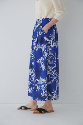 ◆リーフプリントスカート（０７７３１２０５０２）