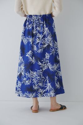 ◆リーフプリントスカート（０７７３１２０５０２）