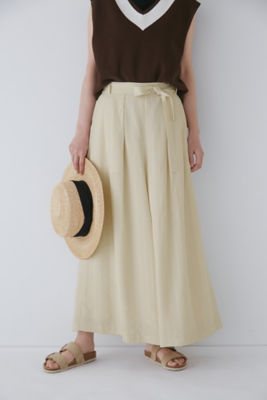 【SALE】human woman (Women)/ヒューマンウーマン ストライプスカーチョ(0773120600) ベージュ ロングスカート【三越伊勢丹/公式】