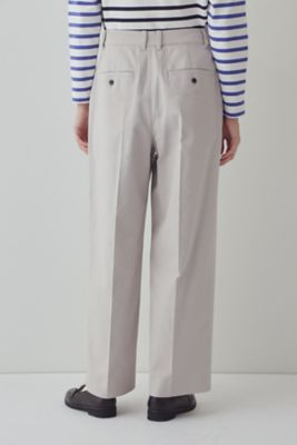 ◆コットンストレッチセミワイドパンツ（０７７３１３０１００）