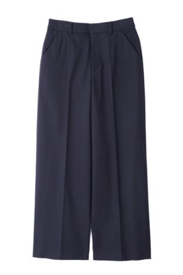 ◆コットンストレッチセミワイドパンツ（０７７３１３０１００）