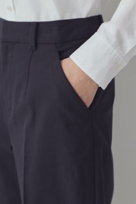 ◆コットンストレッチセミワイドパンツ（０７７３１３０１００）