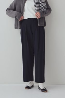 【SALE】human woman (Women)/ヒューマンウーマン ワイドテーパードチノパンツ(0773130101) ネービー パンツ・ズボン【三越伊勢丹/公式】