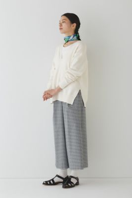 ◆チェックワイドパンツ（０７７３１３０２００）