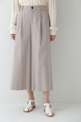 ◆チェックワイドパンツ（０７７３１３０２００）