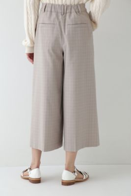 ◆チェックワイドパンツ（０７７３１３０２００）