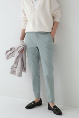 【SALE】human woman (Women)/ヒューマンウーマン ピケストレッチパンツ(0773130202) ライトグリーン パンツ・ズボン【三越伊勢丹/公式】