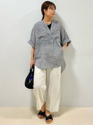 ◆センタープレスストレートパンツ（０７７３１３０５０３）