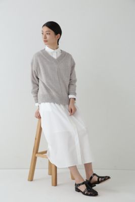 ◆１００／２ブロードシャツワンピース（０７７３１４０３０２）