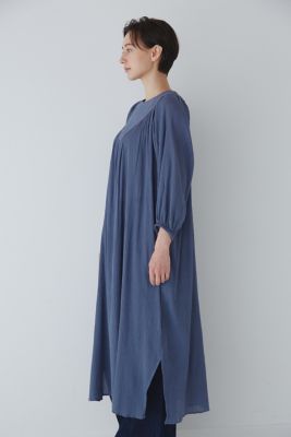 ◆インドクレープギャザーワンピース（０７７３１４０６０２）