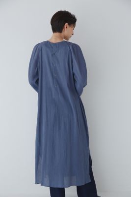 ◆インドクレープギャザーワンピース（０７７３１４０６０２）