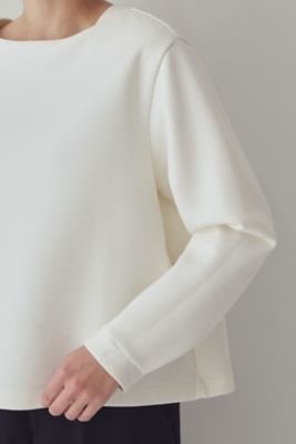 ◆ボートネックダンボールプルオーバー（０７７３１６０１０７）