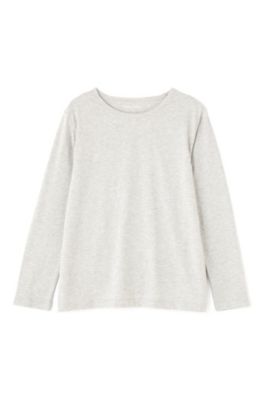 オーガニック綿天竺長袖Ｔシャツ（０７７３１６０２０２）
