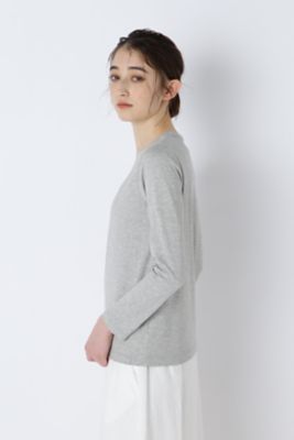 オーガニック綿天竺長袖Ｔシャツ（０７７３１６０２０２）