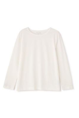 オーガニック綿天竺長袖Ｔシャツ（０７７３１６０２０２）