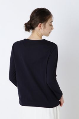 オーガニック綿天竺長袖Ｔシャツ（０７７３１６０２０２）