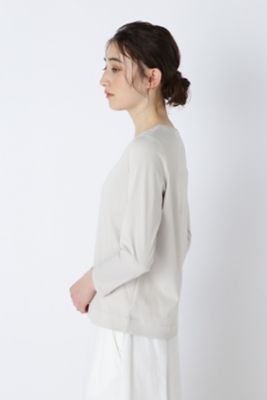 オーガニックコットンスムース長袖Ｔシャツ（０７７３１６０２０４）