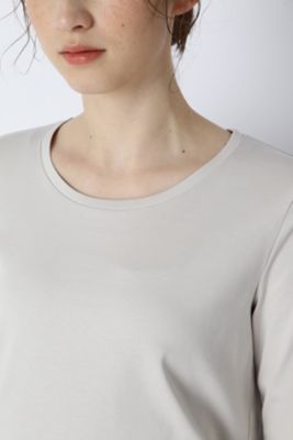 オーガニックコットンスムース長袖Ｔシャツ（０７７３１６０２０４）