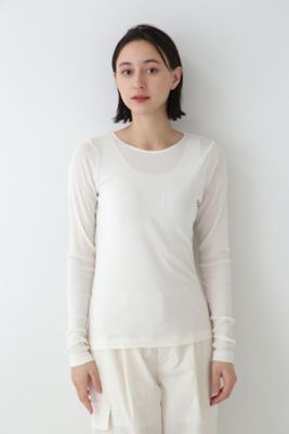 ＜human woman (Women)＞シアークルーカットソー（０７７３１６０２０９）