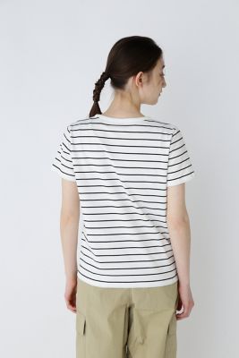 オーガニック綿天竺ボーダーＴシャツ（０７７３１６０３０２）