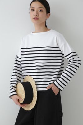 ◇Le minor パネルボーダーカットソー