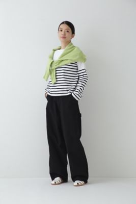 ◇Le minor パネルボーダーカットソー