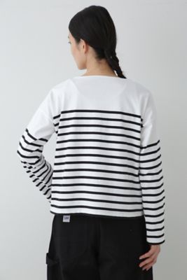 ◇Le minor パネルボーダーカットソー