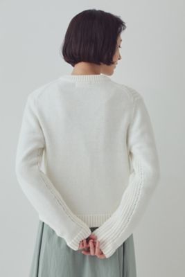 ◆編地コンビジップカーディガン（０７７３１７０１０１）