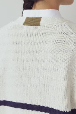 ◆ボーダーテクニックカーディガン（０７７３１７０１０５）