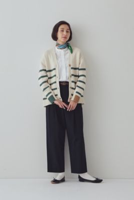 ◆ボーダーテクニックカーディガン（０７７３１７０１０５）