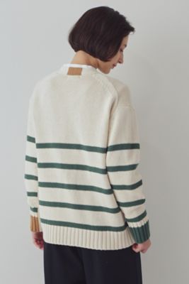 ◆ボーダーテクニックカーディガン（０７７３１７０１０５）