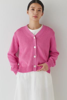 【SALE】human woman (Women)/ヒューマンウーマン ギマコットンカーディガン(0773170200) ピンク トップス【三越伊勢丹/公式】