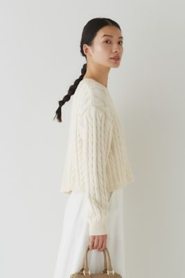 ＜human woman (Women)＞◆プレッピーケーブルニット（０７７３１７０２０３）