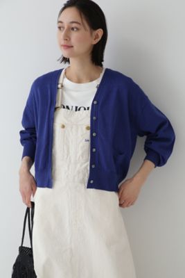 【SALE】human woman (Women)/ヒューマンウーマン ペーパーヤーンカーディガン(0773170301) ブルー トップス【三越伊勢丹/公式】