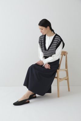 ◆ジャカードＶネックベスト（０７７３１７０３０６）