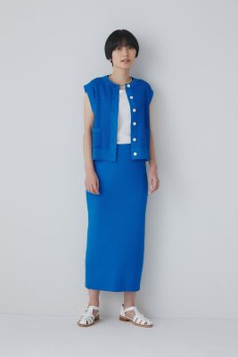 ◆地柄ニットトップス（０７７３１７０４０７）