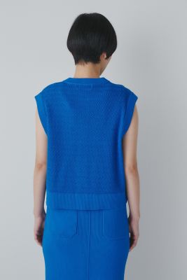 ◆地柄ニットトップス（０７７３１７０４０７）