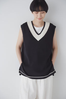 ＜human woman (Women)＞◆バイカラーニット（０７７３１７０６０５）